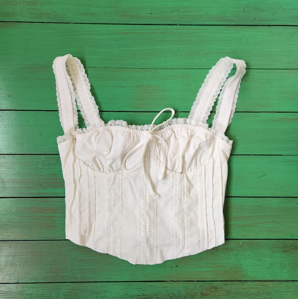 NW White Pacsun croptop XS